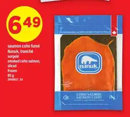 Maxi SAUMON COHO FUMÉ NANUK | smoked coho salmon, 85 g offer