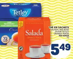 Marché Bonichoix SALADA, RED ROSE OR TETLEY ORANGE PEKOE TEA BAGS offer