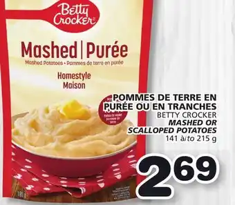 Marches Tradition BETTY CROCKER MASHED OR SCALLOPED POTATOES offer