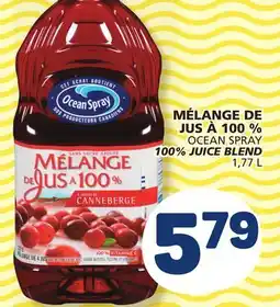 Marché Bonichoix OCEAN SPRAY 100% JUICE BLEND offer