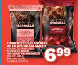 Marches Tradition FANTINO & MONDELLO SLICED OR DICED DELI MEAT OR SALAMETTI offer