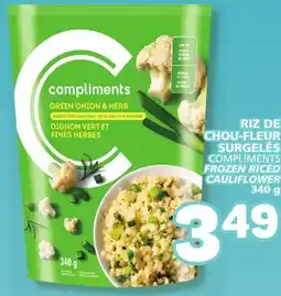 Marché Bonichoix COMPLIMENTS FROZEN RICED CAULIFLOWER offer