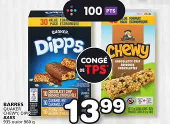 Marches Tradition QUAKER CHEWY, DIPP BARS offer