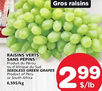 Marches Tradition SEEDLESS GREEN GRAPES offer