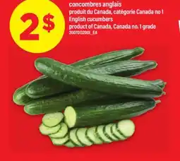 Maxi CONCOMBRES ANGLAIS | English cucumbers offer