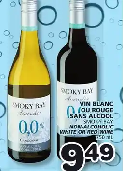 Marches Tradition SMOKY BAY NON-ALCOHOLIC WHITE OR RED WINE offer