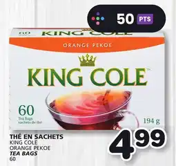 Marches Tradition KING COLE ORANGE PEKOE TEA BAGS offer