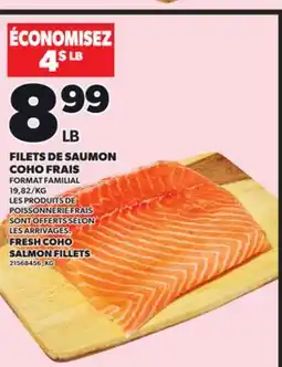 Provigo FILETS DE SAUMON COHO FRAIS offer