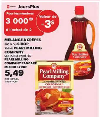 Provigo MÉLANGE À CRÊPES 905 G OU SIROP 710 ML PEARL MILLING COMPANY offer