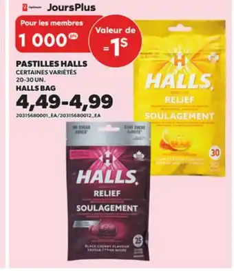 Provigo PASTILLES HALLS, 20-30 UN offer