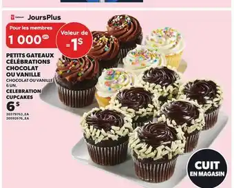 Provigo PETITS GATEAUX CÉLÉBRATIONS CHOCOLAT OU VANILLE, 6 UN offer