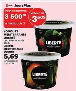 Provigo YOGOURT MÉDITERRANÉE LIBERTÉ, 500 G offer