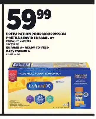 Provigo PRÉPARATION POUR NOURRISSON PRÊTE À SERVIR ENFAMIL A+, 18X237 ML offer