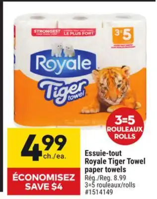 Giant Tiger Essuie-tout Royale Tiger Towel paper towels offer