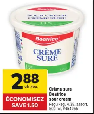 Giant Tiger Beatrice sour cream offer