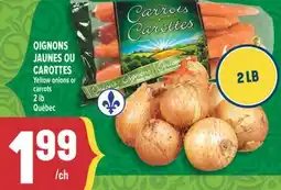 Marché Adonis OIGNONS JAUNES OU CAROTTES | YELLOW ONIONS OR CARROTS offer