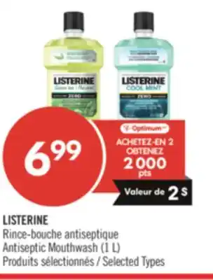 Pharmaprix LISTERINE Antiseptic Mouthwash offer