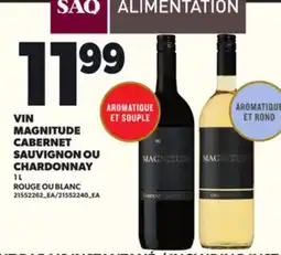 Provigo VIN MAGNITUDE CABERNET SAUVIGNON OU CHARDONNAY, 1 L offer