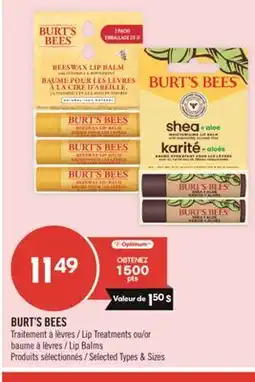 Pharmaprix BURT'S BEES Lip or Lip Balm offer