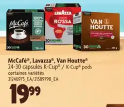 Provigo MCCAFÉ , LAVAZZA , VAN HOUTTE , 24-30 CAPSULES K-CUP / K-CUP PODS offer