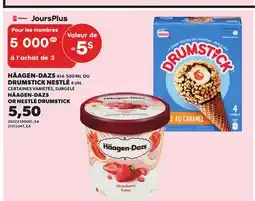 Provigo HÄAGEN-DAZS, 414-500 ML OU DRUMSTICK NESTLÉ, 4 UN offer