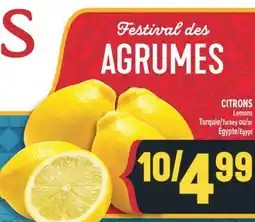 Marché Adonis CITRONS | LEMONS offer