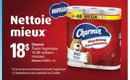 Provigo CHARMIN PAPIER HYGIÉNIQUE, 12=48 ROULEAUX, RÉSISTANT, CHARMIN offer