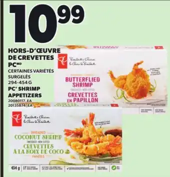 Provigo HORS-D'ŒUVRE DE CREVETTES PCMD, 294-454 G offer