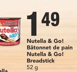 Marché Adonis NUTELLA & GO! Bâtonnet de pain | NUTELLA & GO! Breadstick offer