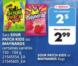 Provigo SACS SOUR PATCH KIDS OU MAYNARDS, 150 - 154 g offer