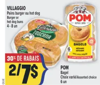 Marché Adonis VILLAGGIO PAINS BURGER OU HOT DOG | BURGER OR HOT DOG BUNS offer