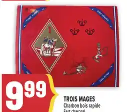 Marché Adonis TROIS MAGES CHARBON BOIS RAPIDE |FAST CHARCOAL offer