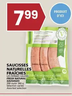 Rachelle-Bery Grocery LES FERMES VALENS FRESH NATURAL SAUSAGES offer