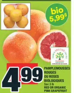 Super C PAMPLEMOUSSES ROUGES OU ROSES BIOLOGIQUES | RED OR ORGANIC PINK GRAPEFRUIT offer