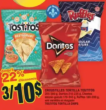 Super C CROUSTILLES TORTILLA TOSTITOS | TOSTITOS TORTILLA CHIPS offer