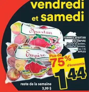 Super C POMMES SPARTAN OU EMPIRE | APPLES offer