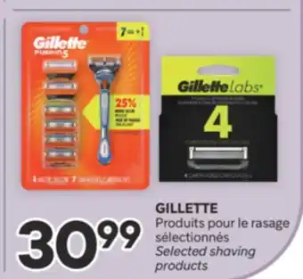 Brunet GILLETTE Produits pour le rasage sélectionnés offer