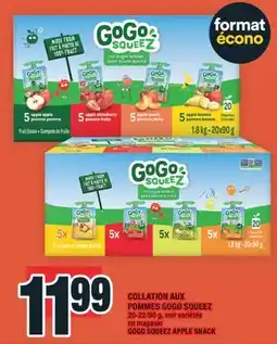 Super C COLLATION AUX POMMES GOGO SQUEEZ | GOGO SQUEEZ APPLE SNACK offer