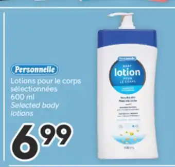 Brunet Personnelle Lotions pour le corps sélectionnées offer