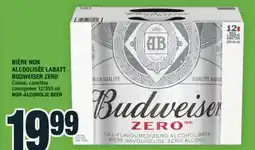 Super C BIÈRE NON ALCOOLISÉE LABATT BUDWEISER ZERO | NON-ALCOHOLIC BEER offer