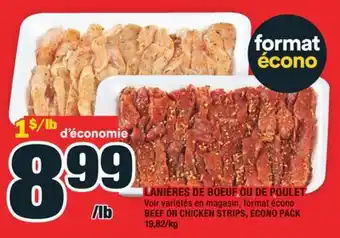 Super C LANIÈRES DE BOEUF OU DE POULET | BEEF OR CHICKEN STRIPS offer