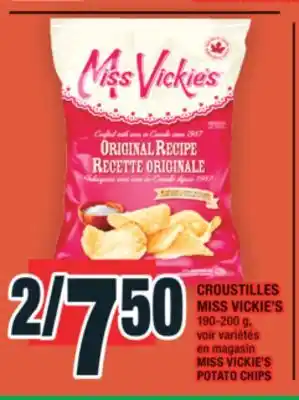 Super C CROUSTILLES MISS VICKIE'S | MISS VICKIE'S POTATO CHIPS offer