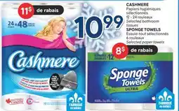 Brunet CASHMERE Papiers hygiéniques sélectionnés, SPONGE TOWELS Essuie-tout sélectionnés offer