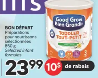 Brunet BON DÉPART Préparations pour nourrissons sélectionnées offer