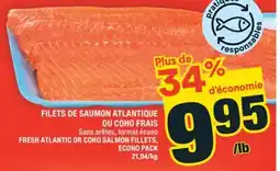 Super C FILETS DE SAUMON ATLANTIQUE OU COHO FRAIS | FRESH ATLANTIC OR COHO SALMON FILLETS offer