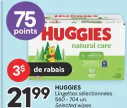 Brunet HUGGIES Lingettes sélectionnées offer