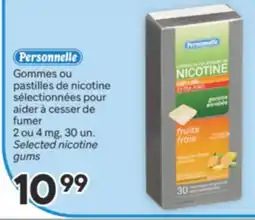 Brunet PERSONNELLE Gommes ou pastilles de nicotine sélectionnées pour aider à cesser de fumer offer