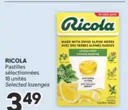 Brunet RICOLA Pastilles sélectionnées offer