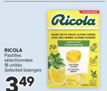 Brunet RICOLA Pastilles sélectionnées offer