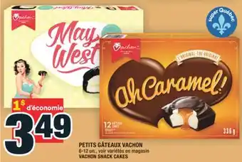 Super C PETITS GÂTEAUX VACHON | VACHON SNACK CAKES offer